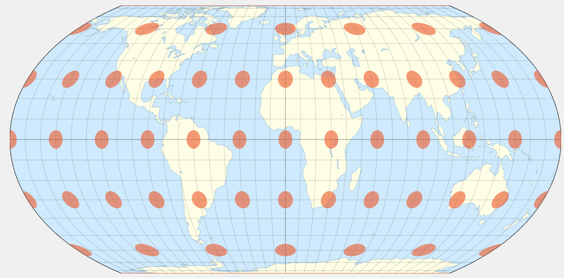 Planisphere en projection Equal Earth montrant les continents a leurs superficies reelles